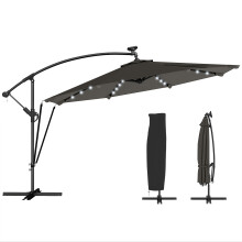 Parasol Excéntrico Gris 380 x 345 x 256 cm