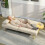 Homcom Sofá Cama Beige 196 x 86 x 81 cm 2