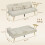Homcom Sofá Cama Beige 196 x 86 x 81 cm 3