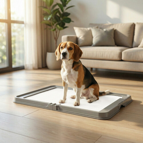 PawHut Inodoro para Perro Gris 86 x 62 x 4.7 cm 2