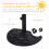 Outsunny Base de Sombrilla Negro 50 x 31 x 32 cm 6