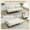 Homcom Sofá Cama Beige 196 x 86 x 81 cm 4