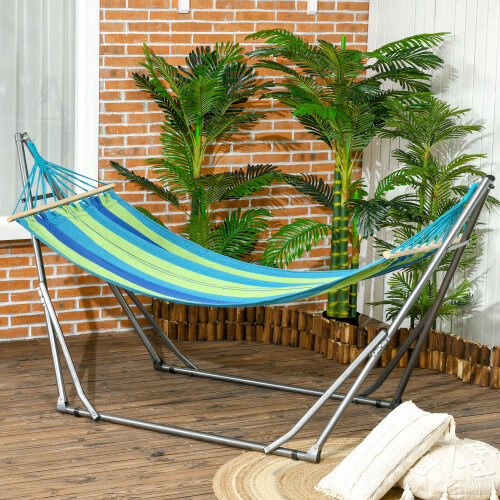 Outsunny Hamaca Verde 270 x 100 x 94 cm 1