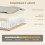 Homcom Sofá Cama Beige 196 x 86 x 81 cm 6