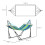 Outsunny Hamaca Verde 270 x 100 x 94 cm 3