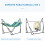 Outsunny Hamaca Verde 270 x 100 x 94 cm 4