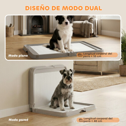PawHut Inodoro para Perro Gris 86 x 62 x 4.7 cm 2