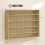 Homcom Vitrina Expositora Marrón 80 x 9.5 x 60 cm 3