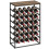 Homcom HOMCOM 30 Bottles Wine Rack, 6 Tier Wine Storage Holder, Rustic Brown 2