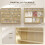 Homcom Vitrina Expositora Marrón 80 x 9.5 x 60 cm 4