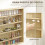 Homcom Vitrina Expositora Marrón 80 x 9.5 x 60 cm 5