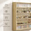 Homcom Vitrina Expositora Marrón 80 x 9.5 x 60 cm 6