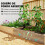 Outsunny Jardinera Marrón 235 x 121 x 26 cm 6