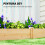 Outsunny Jardinera Marrón 235 x 121 x 26 cm 2