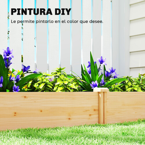 Outsunny Jardinera Marrón 235 x 121 x 26 cm 1