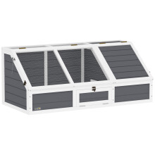 Casa para Tortugas Gris 120 x 55 x 50 cm