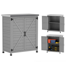 Caseta de Jardín Gris 79 x 43 x 92 cm