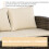 Outsunny Conjunto de Jardín Marrón 183 x 72 x 77 cm 5