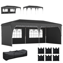 Carpa Plegable Gris 595 x 300 x 275 cm
