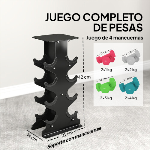 Juego de Mancuerna Multicolor 21 x 14 x 42 cm 1
