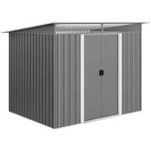 Caseta de Jardín Gris 260 x 194 x 200 cm