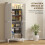 Homcom Alacena de Cocina Blanco 80 x 40 x 176.5 cm 5