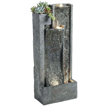 Fuente de Jardín Gris 38 x 19 x 101 cm