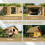 Outsunny Paneles Acero Galvanizado Marrón 129 x 45 cm 4