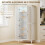 Homcom Alacena de Cocina Blanco 80 x 40 x 176.5 cm 6