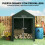 Outsunny Carpa para Herramienta Verde 120 x 179 x 165 cm 6