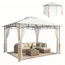 Cenador para Jardín Beige 360 x 300 x 275 cm