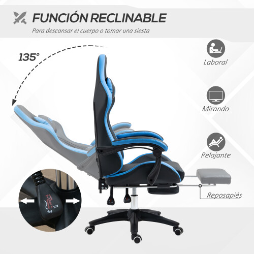 Vinsetto Silla Gaming Negro 65 x 65 x 129 cm 2