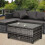 Outsunny Mesa de Jardín Gris 85 x 50 x 39 cm 3