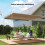 Outsunny Techo de Pérgola Marrón 250 x 255 x 6 cm 3