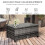 Outsunny Mesa de Jardín Gris 85 x 50 x 39 cm 2