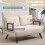 Homcom Sofá Cama Doble Beige 102 x 73 x 81 cm 5