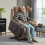 Homcom Sillón Levanta Persona Marrón 96 x 96 x 108 cm 2