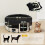 PawHut Parque para Mascota Negro 90 x 90 x 41cm 2