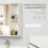 Armario con Espejo Blanco 63 x 15 x 65 cm 3