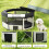 PawHut Parque para Mascota Negro 90 x 90 x 41cm 4