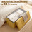 Homcom Banco de Almacenaje Amarillo 76 x 38 x 38 cm 4