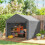 Outsunny Carpa para Herramienta Gris 200 x 238 x 183 cm 2