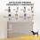 PawHut Barrera para Perro Gris 189 x 9 x 93 cm 3