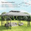 Outsunny Techo de Repuesto Gris 400 x 300 cm 3