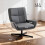 Homcom Sillón Giratorio Gris 70 x 80 x 82 cm 3