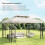 Outsunny Techo de Repuesto Beige 400 x 300 cm 3