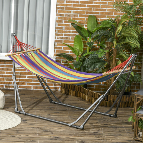 Outsunny Hamaca Multicolor 270 x 100 x 94 cm 1