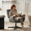 Homcom Sillón Giratorio Gris 70 x 80 x 82 cm 4