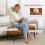 Homcom Banco de Cama Marrón 80 x 40 x 46 cm 4
