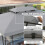 Outsunny Techo de Repuesto Gris 400 x 300 cm 5